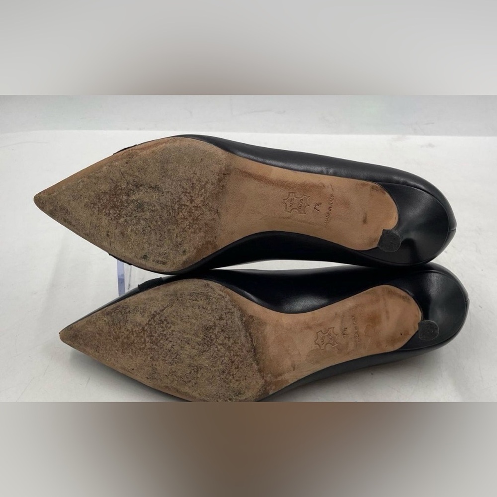 Tory Burch Penelope Black Leather Heels - Picture 4 of 7